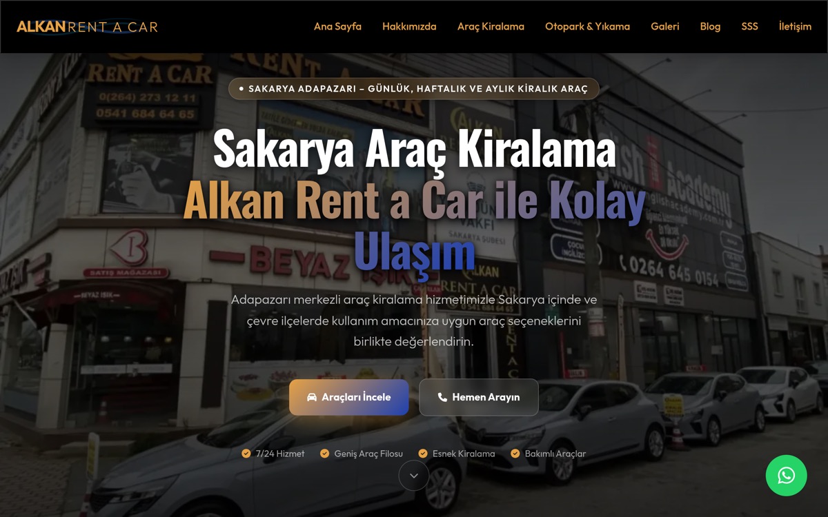 Alkan Rent a Car ekran görüntüsü
